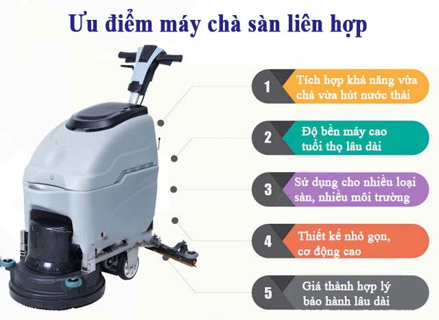 ưu điểm máy chà sàn liên hợp