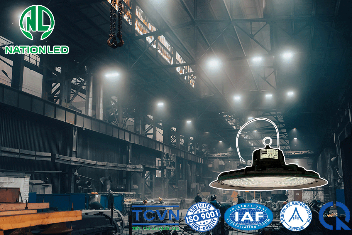 Đèn led chiếu sáng nhà xưởng