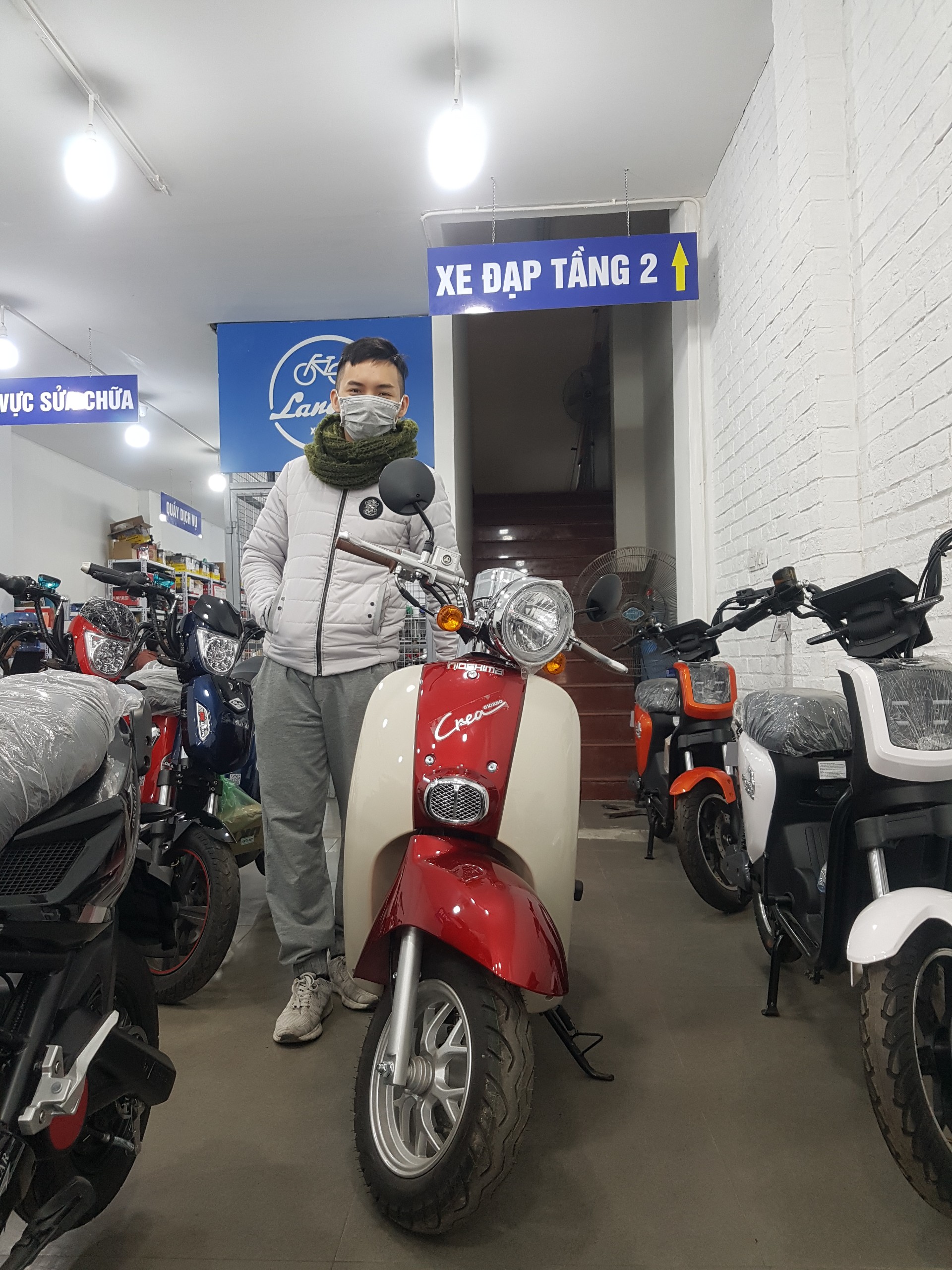 xe máy crea 50cc - Xe điện Lan Anh