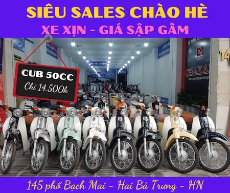 xe Cub 50cc- Xe điện Lan Anh