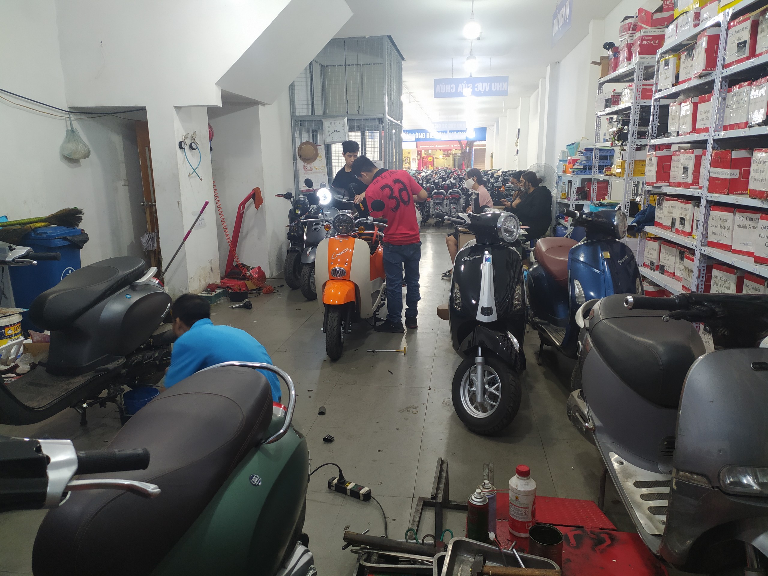 sửa chữa xe ga 50cc- Xe điện Lan Anh
