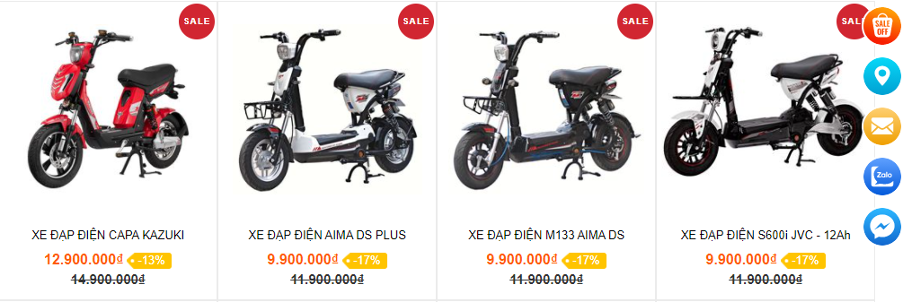 Giá xe đạp điện