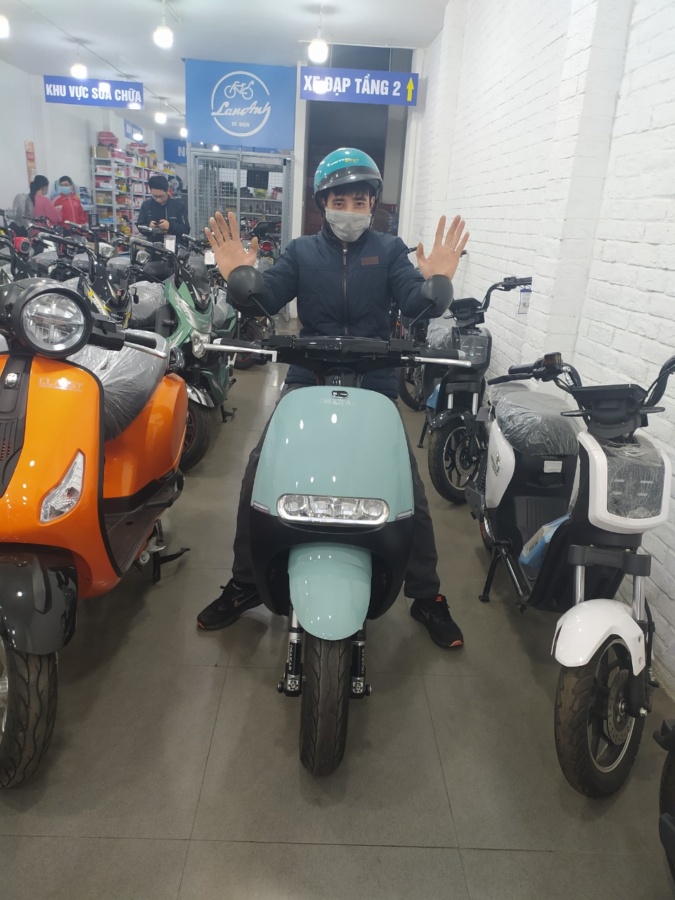 xe máy điện gogo Osakar xanh ngọc