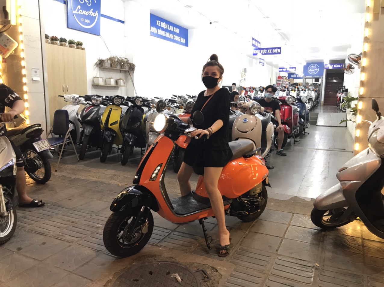 Xe ga 50cc Nioshima đèn tròn
