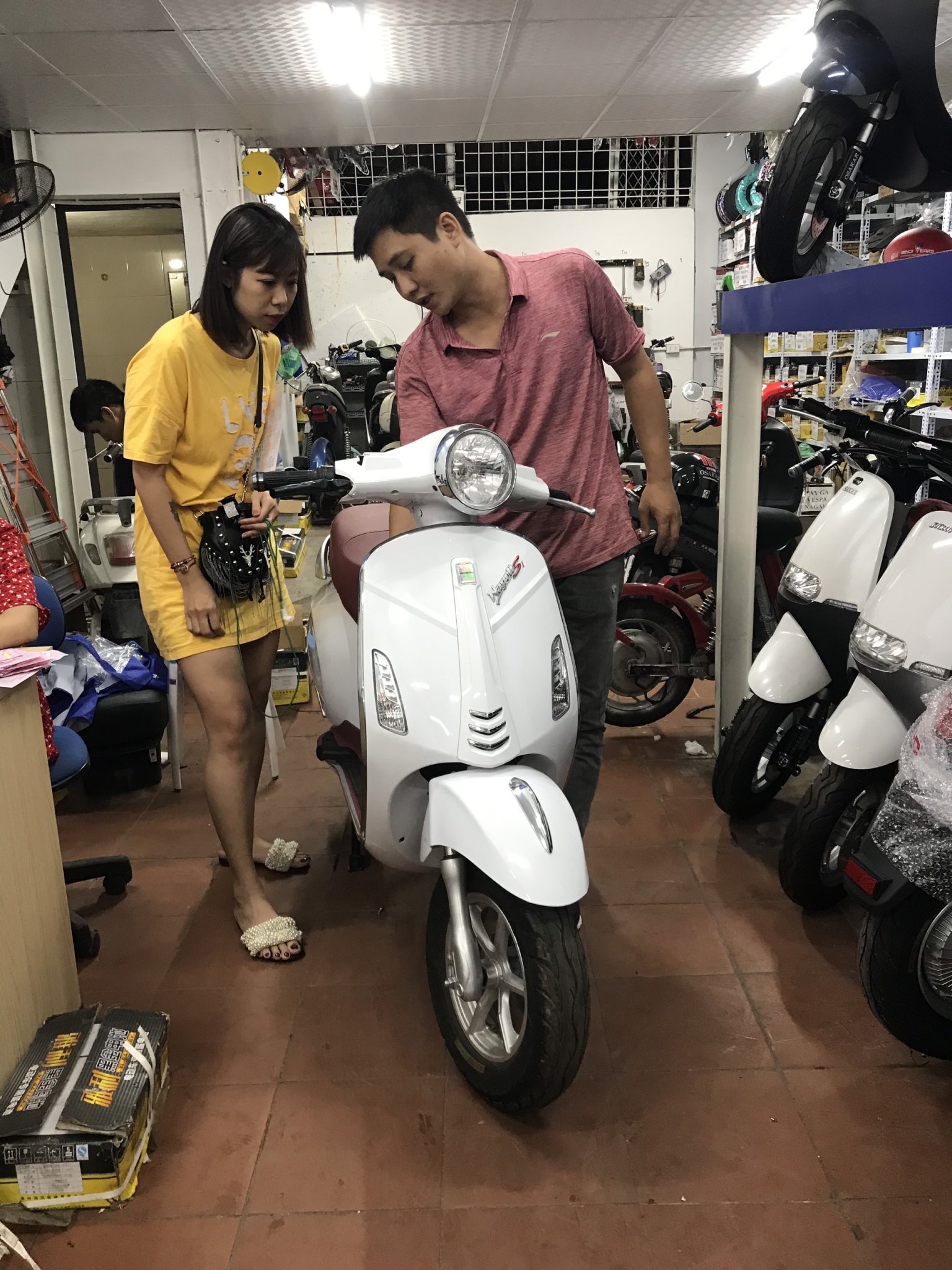 Xe máy điện NapoliS đèn LED