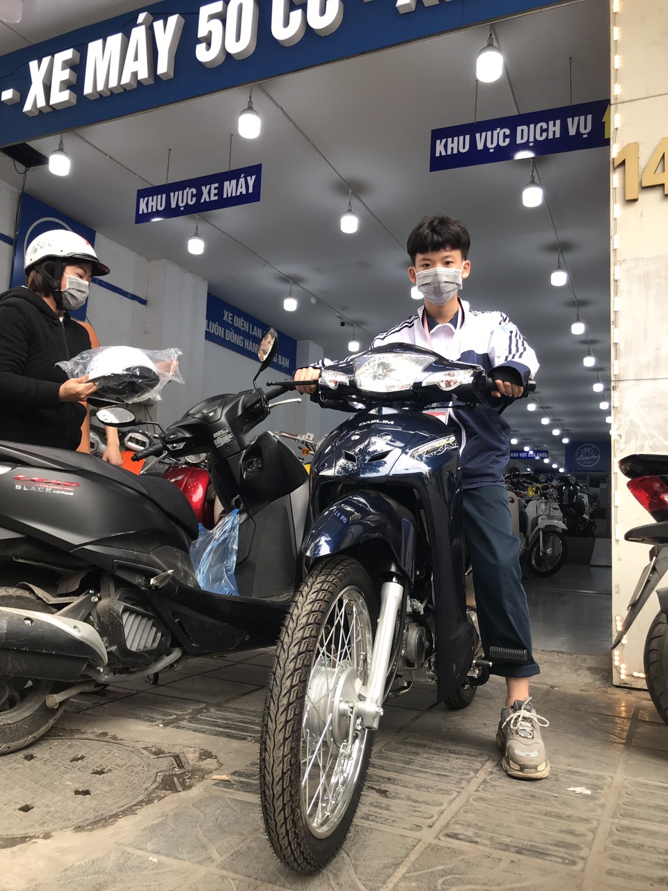 Wave 50CC - Xe điện Lan Anh