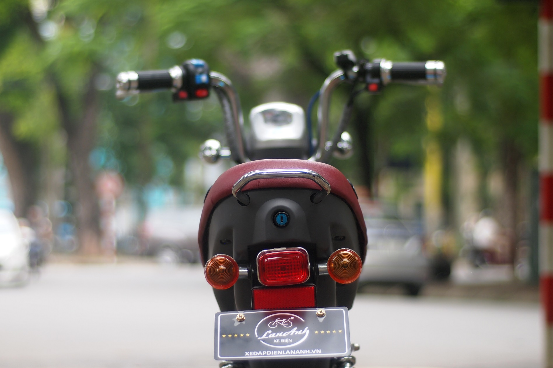 Xe đạp điện Nijia treo biển Lan Anh