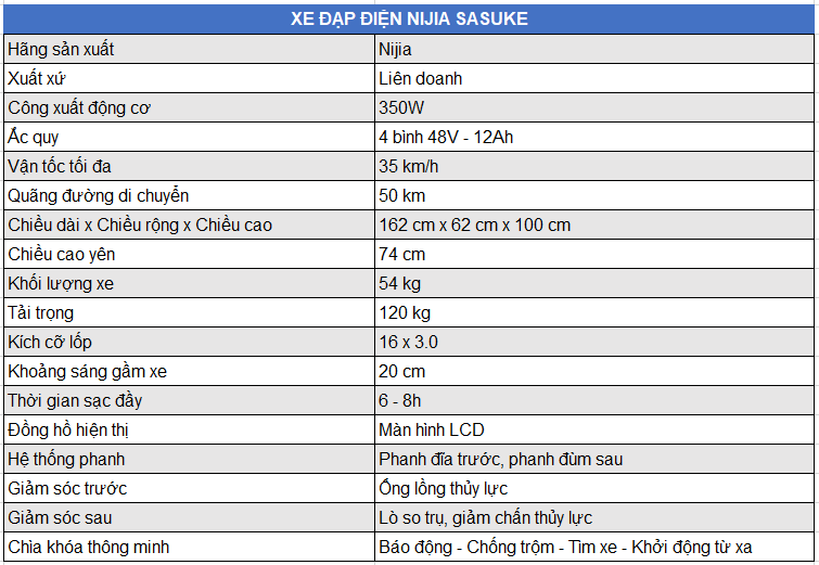 Xe đạp điện Nijia Sasuke