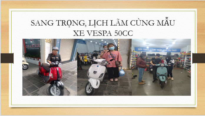 xe Vespa 50cc- Xe Điện Lan Anh
