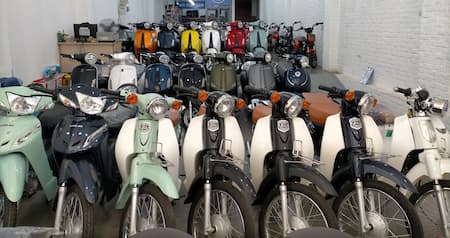 xe Cub 50cc- Xe điện Lan Anh