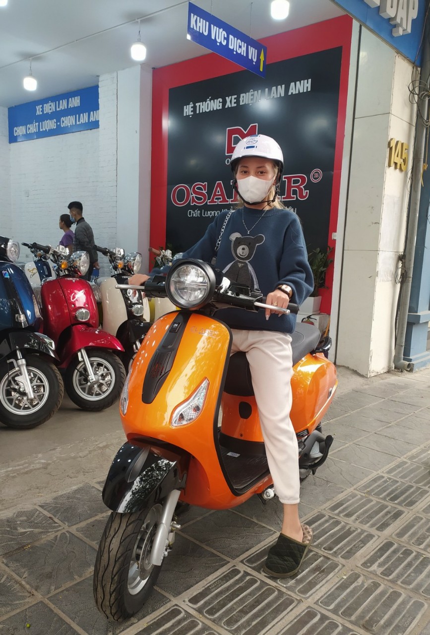 Xe máy điện Vespa-Xe điện Lan Anh