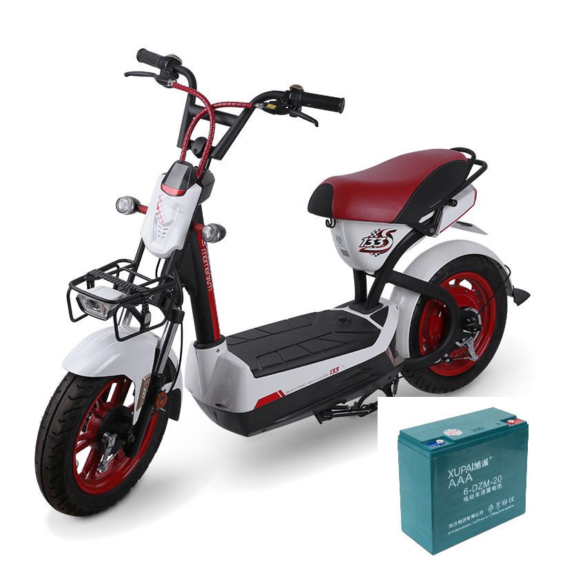 Xe máy điện 133S và ắc quy tương ứng.