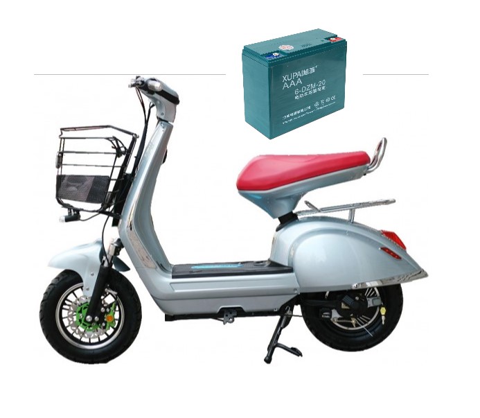 Xe máy điện Milan và Ắc quy 12V-20Ah tương ứng