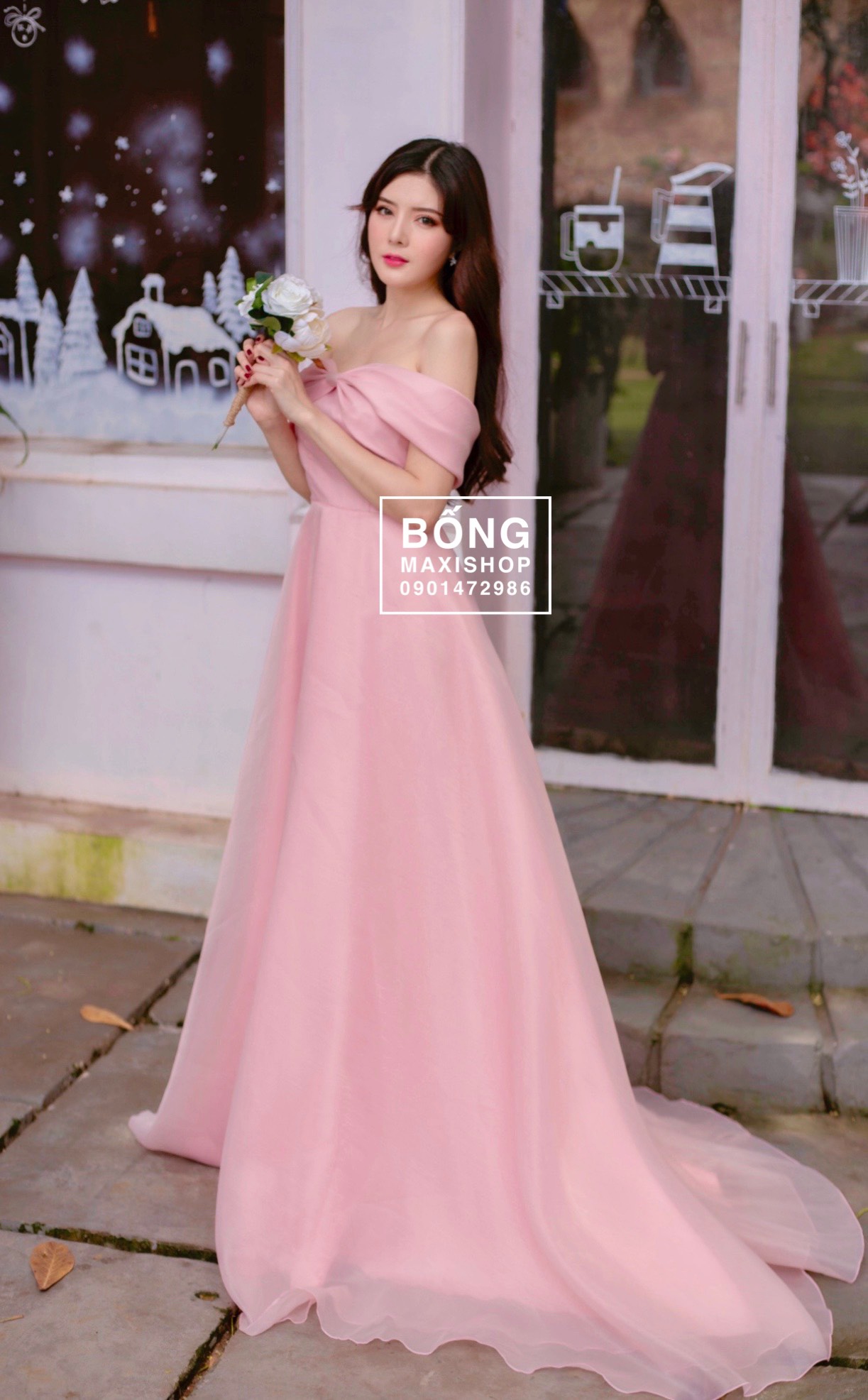 Váy Cưới Đầm Orangza Nơ DC794