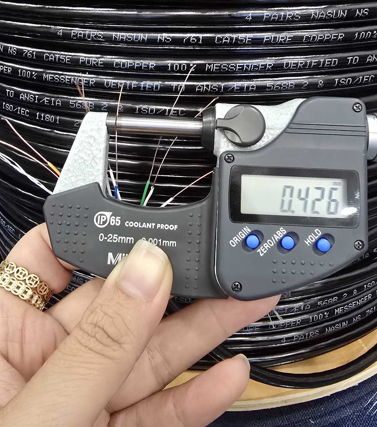 Dây mạng 8 lõi ĐỒNG nguyên chất 100%, Dây cáp mạng, Dây mạng 8 lõi đồng cường lực, Cáp mạng 8 lõi gia cườn