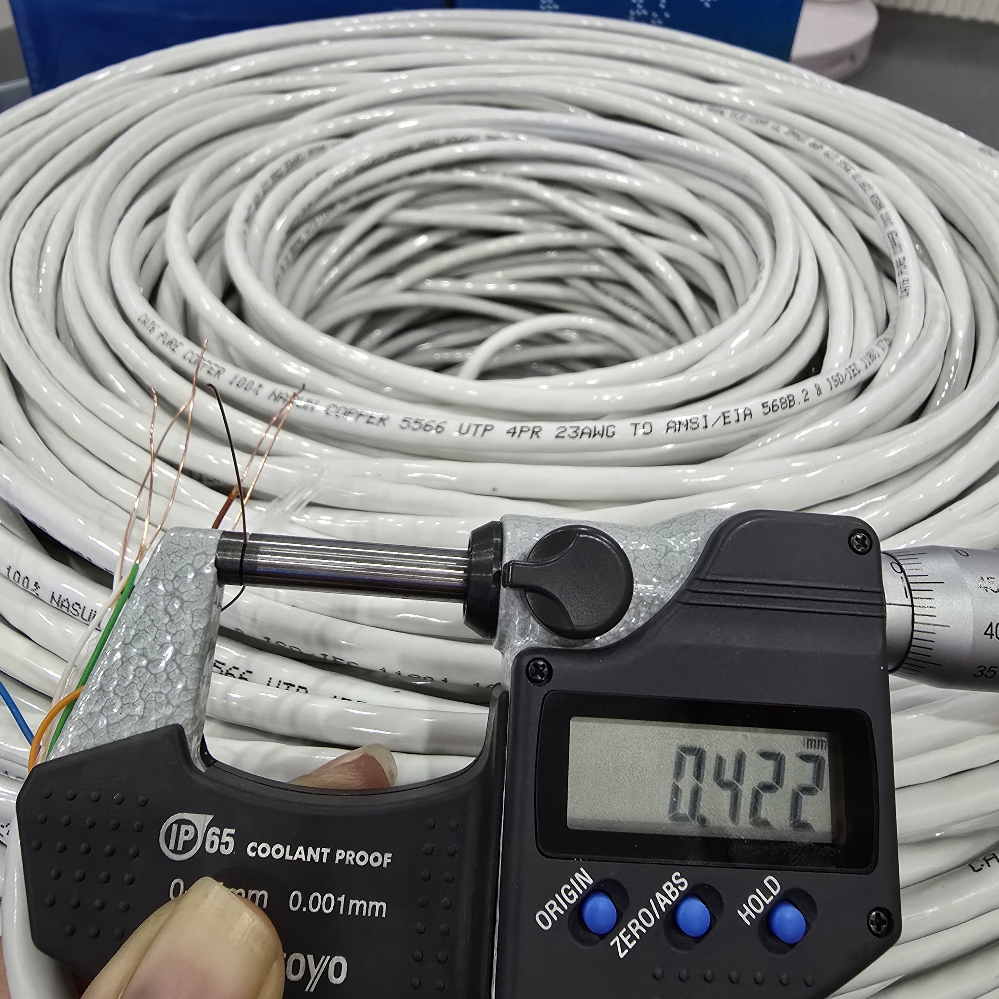 Dây mạng Cat6 Nasun Copper 5566, lõi đồng nguyên chất 100%, Dây mạng giá tốt, cáp mạng đồng, bán sỉ cáp mạng, dây mạng cat6, dây mạng 8 lõi đồng