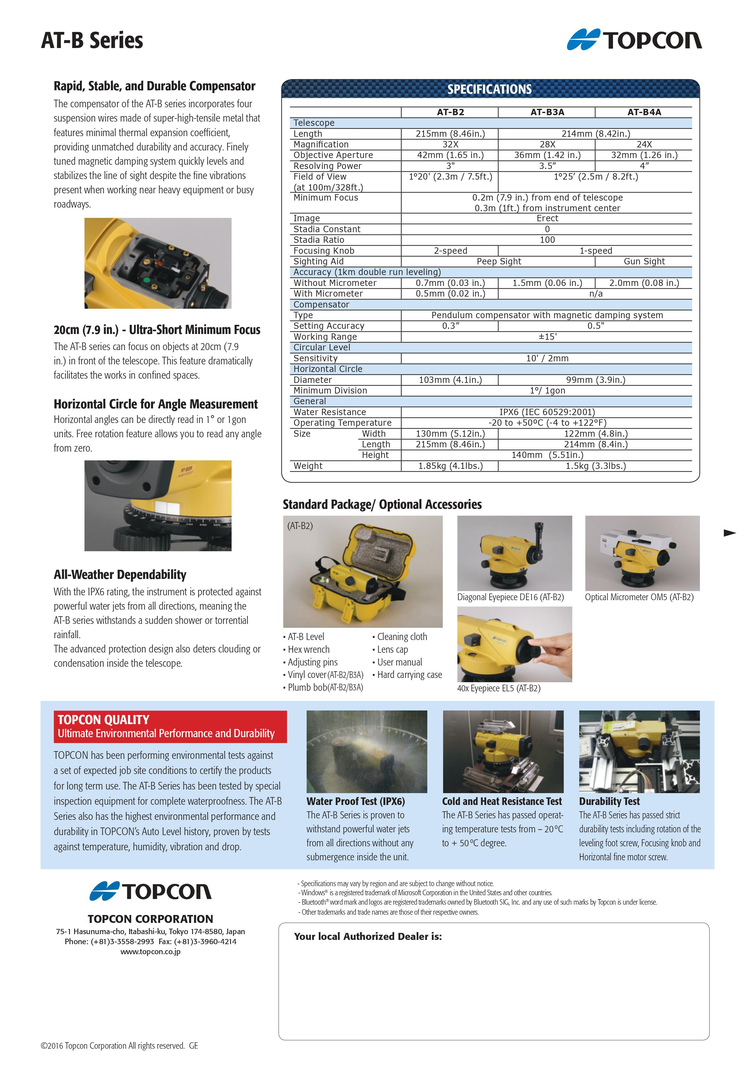 Máy thủy bình topcon atb4a