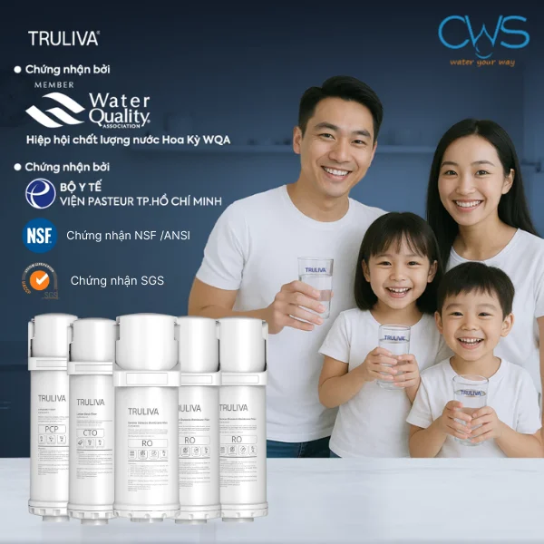 Các chứng nhận về chất lượng và sức khỏe của lõi lọc nước Truliva