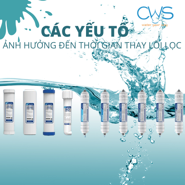 Các yếu tố ảnh hưởng đến thời gian thay lõi lọc nước