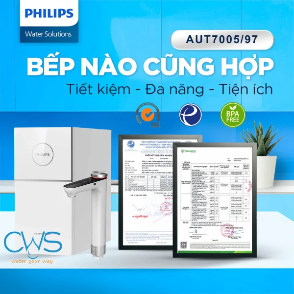 Các Chứng Nhận Chất Lượng Và An Toàn Nước Uống Của Máy Lọc Nước Philips AUT7005/97