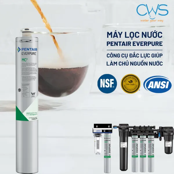 Các Tiêu Chuẩn Chất Lượng Mà Lõi Lọc Nước Pentair Everpure MC2 Đạt Được