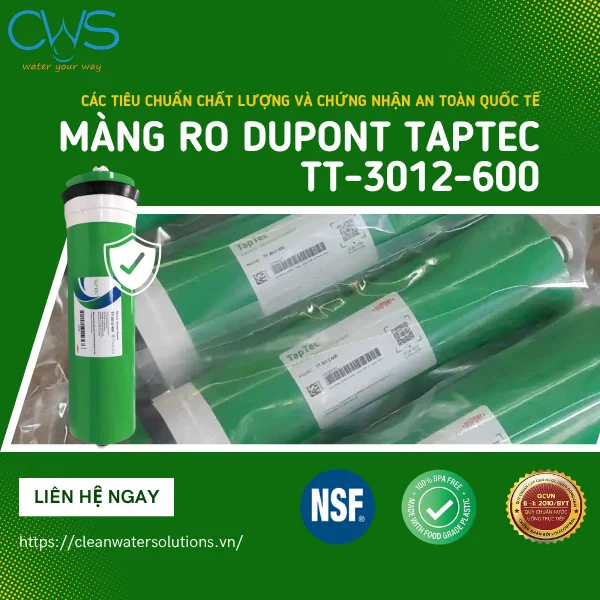 Các Tiêu Chuẩn Chất Lượng Và Chứng Nhận An Toàn Quốc Tế Của Màng RO