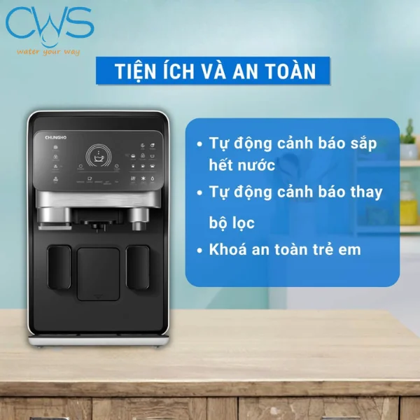 Các Tính Năng Nổi Bật Trên Máy Lọc Nước Chungho Espre Caffe