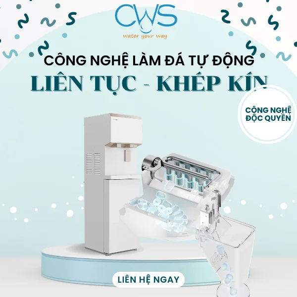 Công Nghệ Làm Đá Tự Động Khép Kín - Liên Tục