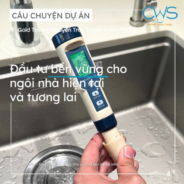 Hệ thống lọc tổng GE WH30A Bảo Vệ Sức Khỏe và Chất Lượng Cuộc Sống