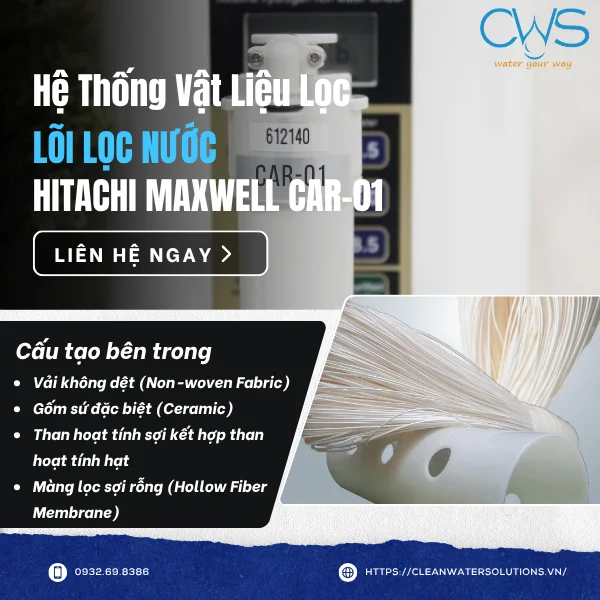 Hệ Thống Vật Liệu Lọc Cao Cấp Bên Trong Lõi CAR-01