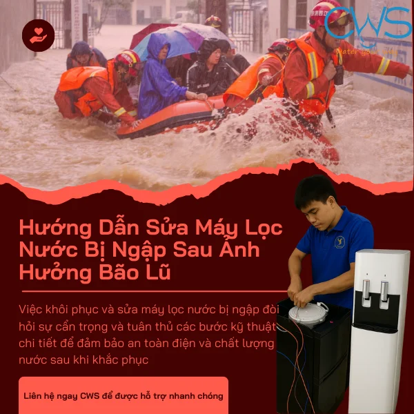 Hướng Dẫn Sửa Máy Lọc Nước Bị Ngập Sau Ảnh Hưởng Bão Lũ
