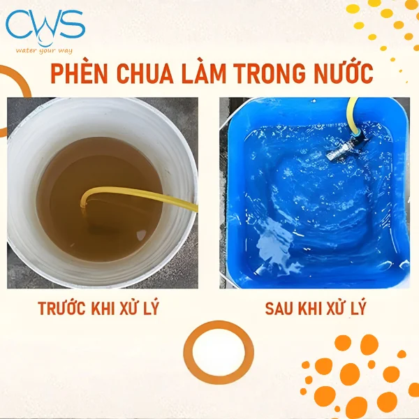 Làm trong nước bằng Phèn Chua (Keo tụ - Lắng)