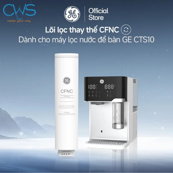 Lõi Lọc Nước GE CTS10 Chính Hãng Thế Hệ Mới - 5 Cấp Lọc Tích Hợp Trong 1 Lõi