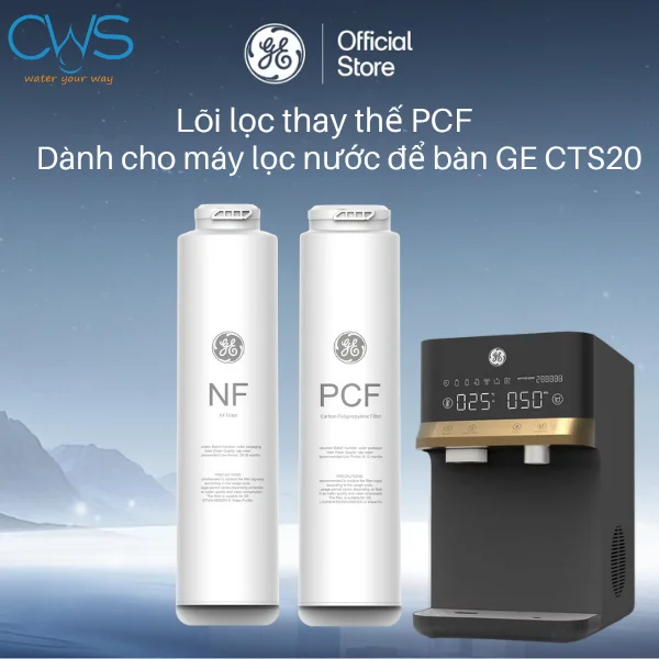 Lõi Lọc Nước GE CTS20 Thế Hệ Mới - Diệt Khuẩn 100%, Bù Khoáng Vượt Trội