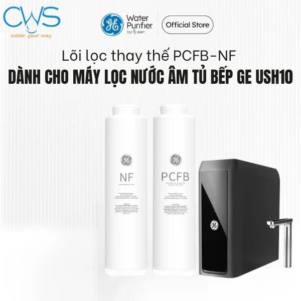 Lõi Lọc Nước GE USH10 - Thiết Kế Nguyên Khối, Lọc Giữ Khoáng Vượt Trội