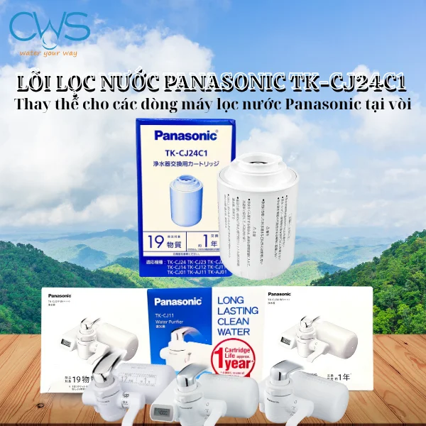 Lõi Lọc Nước Panasonic TK-CJ24C1 - Lọc Sạch Đến 99,99% Tạp Chất Có Hại