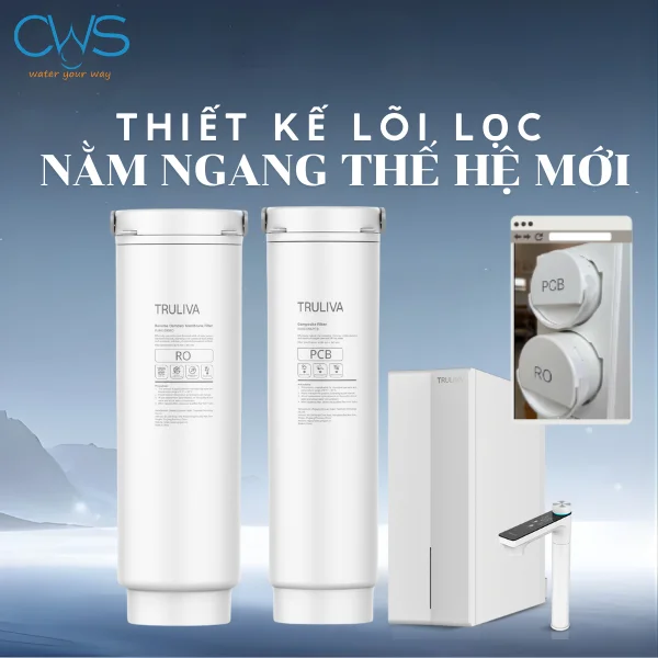 Lõi Lọc Nước Truliva UR61096H Sở Hữu Thiết Kế Lõi Ngang Ngăn Ngừa Nhiễm Khuẩn