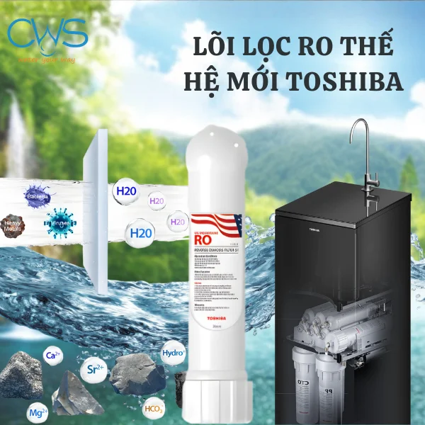 Màng RO 100 GPD - Nhập Khẩu Chuẩn Mỹ Cho Máy Lọc Nước Toshiba TWP-NA1SVN(K)