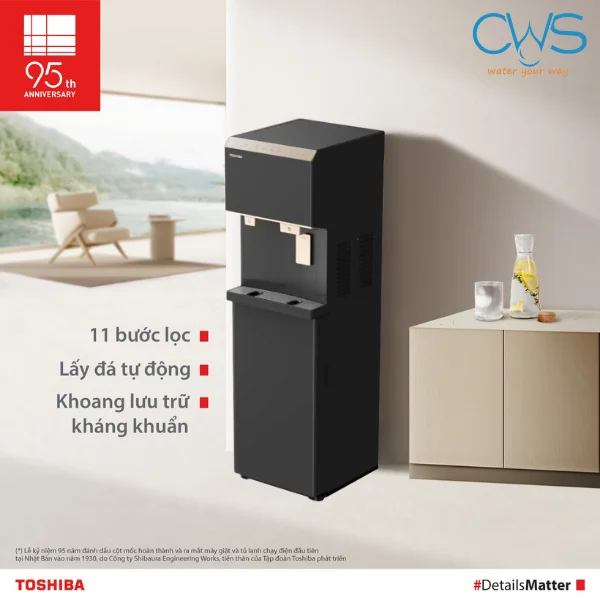 Máy Lọc Nóng Lạnh Toshiba TWP-IW2469SVN(K) - Công Nghệ Làm Đá Tự Động Độc Quyền