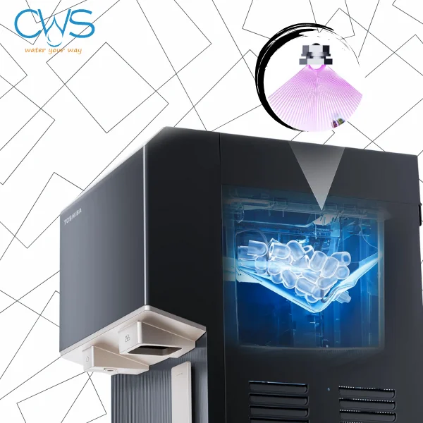 Máy lọc nóng lạnh Toshiba TWP-IW2469SVN(K) tích hợp đèn LED UV diệt khuẩn tại ngăn làm đá