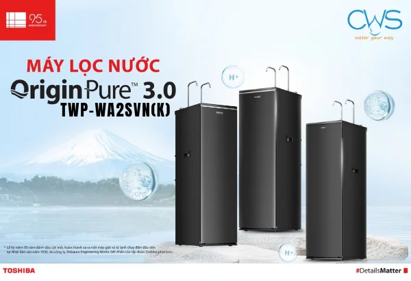 Máy Lọc Nóng Lạnh Toshiba TWP-WA2SVN(K) - Cung Cấp Nước Nóng-Lạnh-Nguội Nhanh Chóng