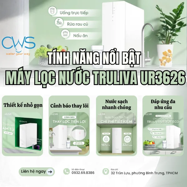 Máy Lọc Nước Truliva UR3626 Sở Hữu Những Tính Năng Nào Đáng Giá