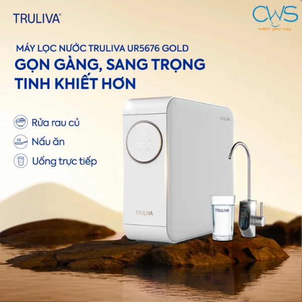 Máy Lọc Nước Truliva UR5676 – Chuẩn Mực Mới Cho Giải Pháp Lọc Nước Âm Tủ Bếp