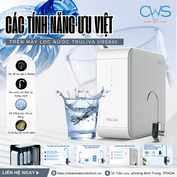 Máy Lọc Nước Truliva UR5840 Mang Lại Trải Nghiệm Sử Dụng Như Thế Nào