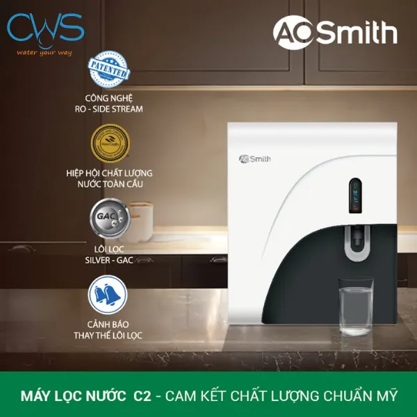 Máy Lọc Nước AO Smith C2 Có Các Tính Năng Tối Ưu Cho Trải Nghiệm Sử Dụng Như Thế Nào