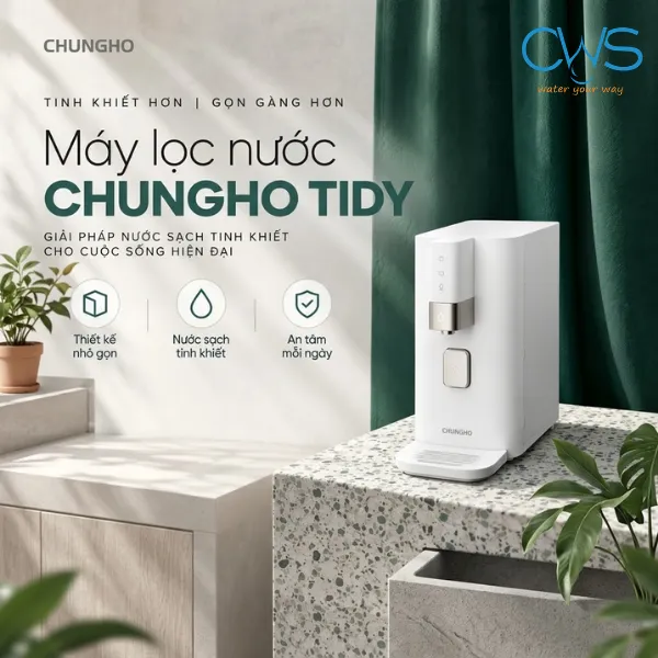 Máy Lọc Nước Chungho Tidy - Nhỏ Gọn, Tối Ưu Không Gian Bếp