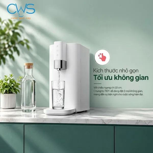 Máy Lọc Nước Chungho Tidy Sở Hữu Bề Ngang 22cm – Giải Pháp Cho Bếp Có Diện Tích Hạn Chế