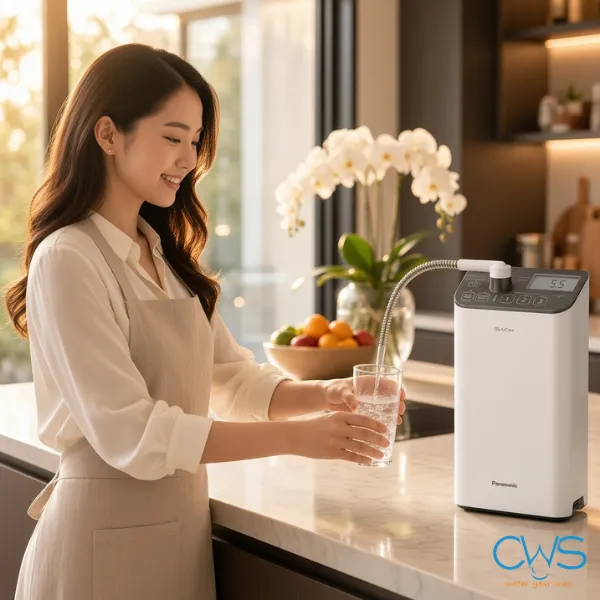Máy Lọc Nước Ion Kiềm Panasonic TK-AS500 Sở Hữu Kiểu Dáng Để Bàn Thanh Lịch, Dễ Bố Trí
