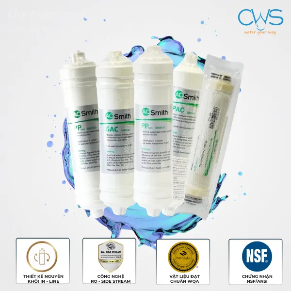 Những Ưu Điểm Giúp Bộ Lõi Lọc Nước AO Smith 5 Lõi Tối Ưu Cho Chất Lượng Nước