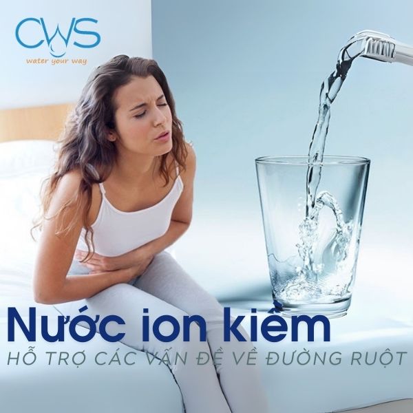 Nước ion kiềm hỗ trợ các bệnh về đường ruột